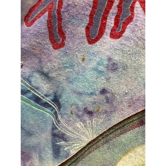 Rare 1994 Vintage Pink Floyd Rare The Division Bell Tie Dye AOP Tour Tee Size XL - Picture 5 of 8